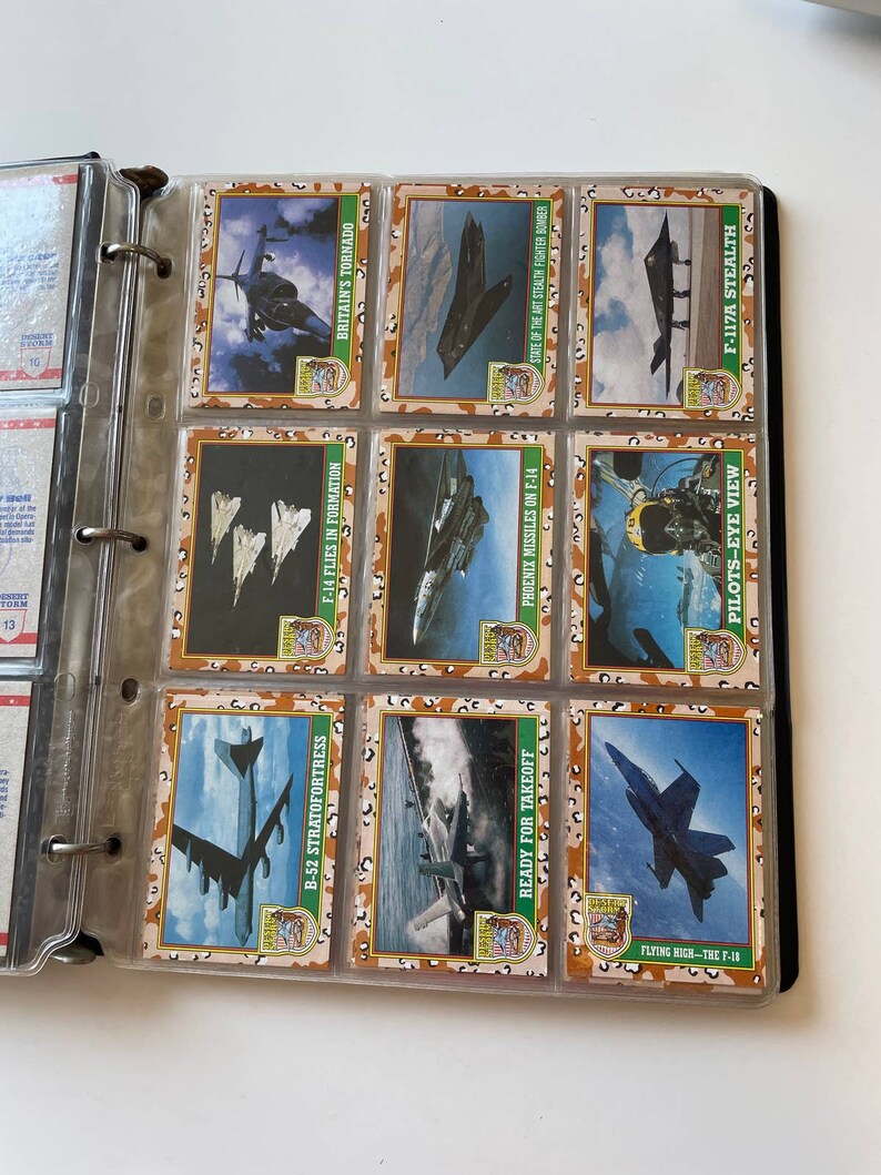Desert Storm Trading Cards Complete Set of 88 in Binder 1991 Etsy