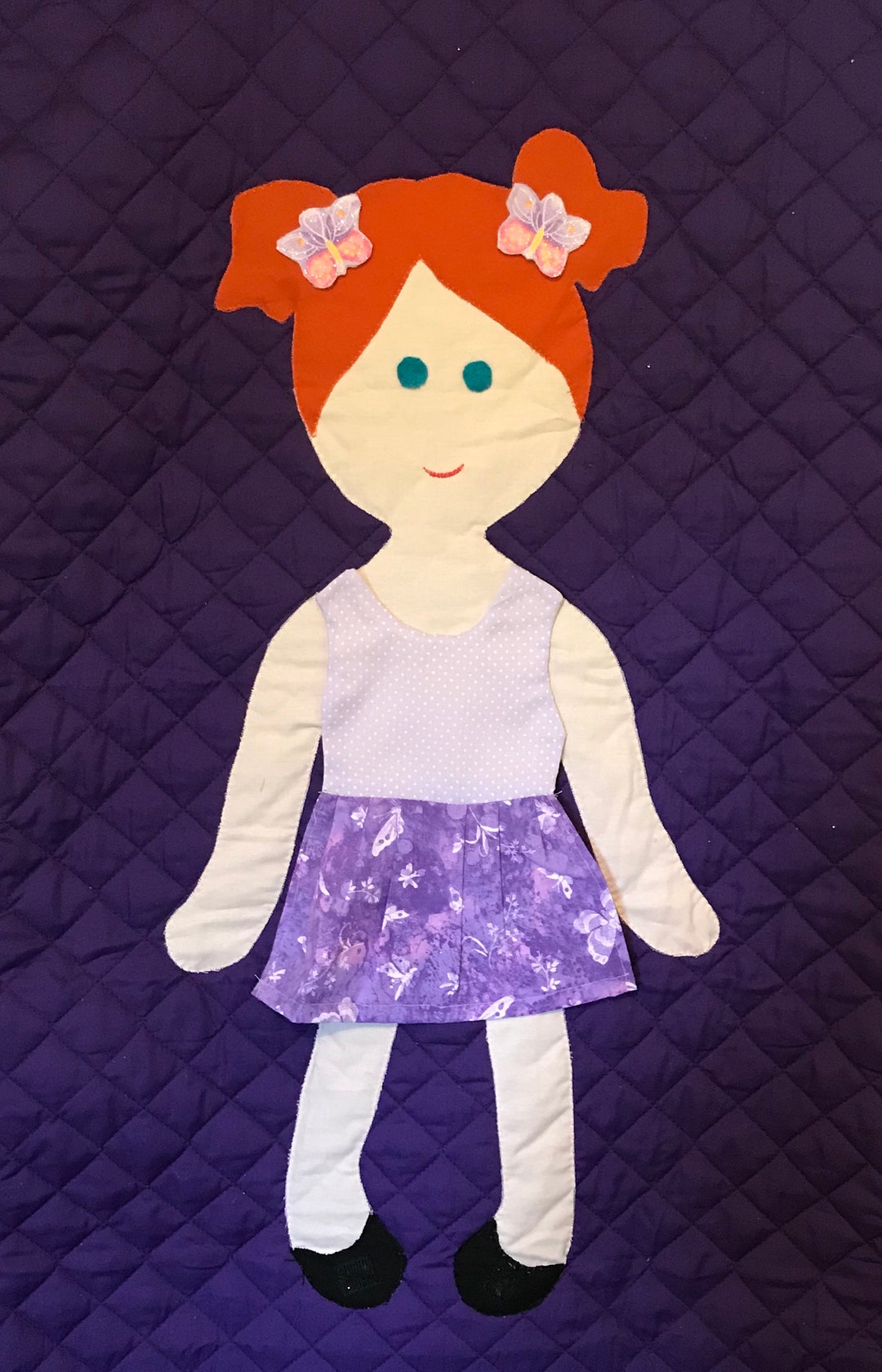 Red Headed Paper Doll Quilt - Etsy