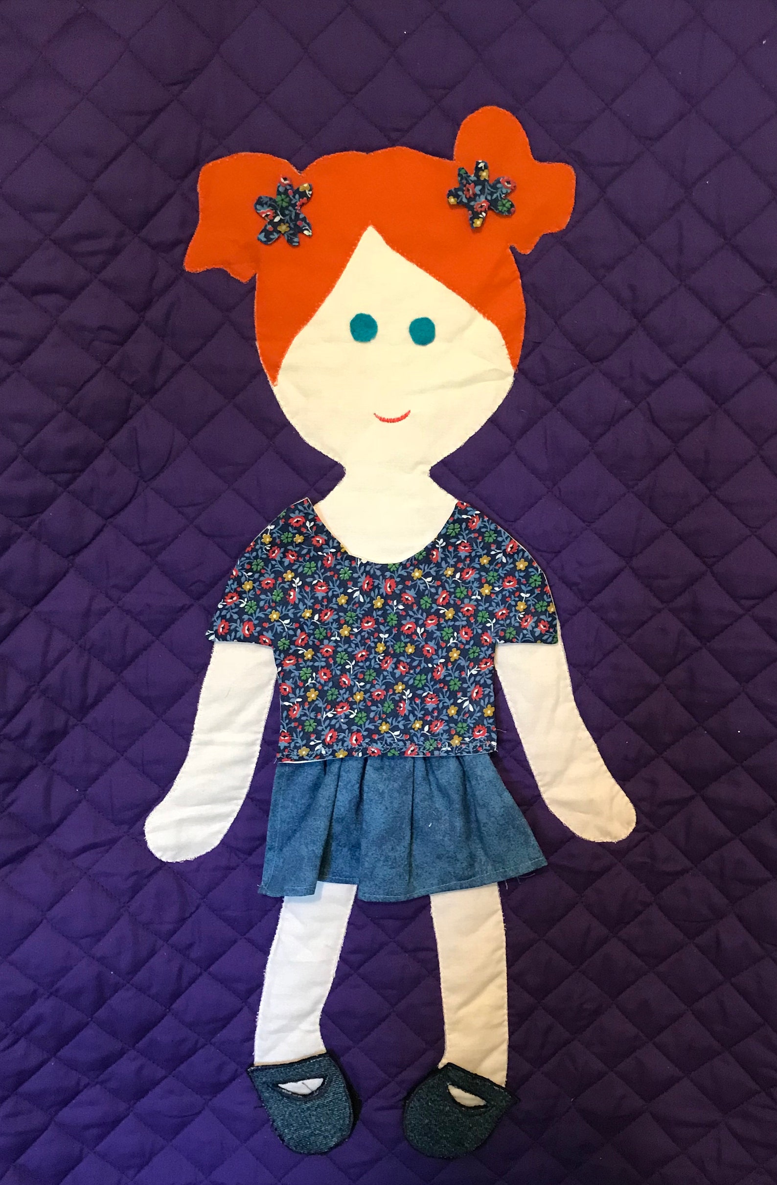 Red Headed Paper Doll Quilt - Etsy