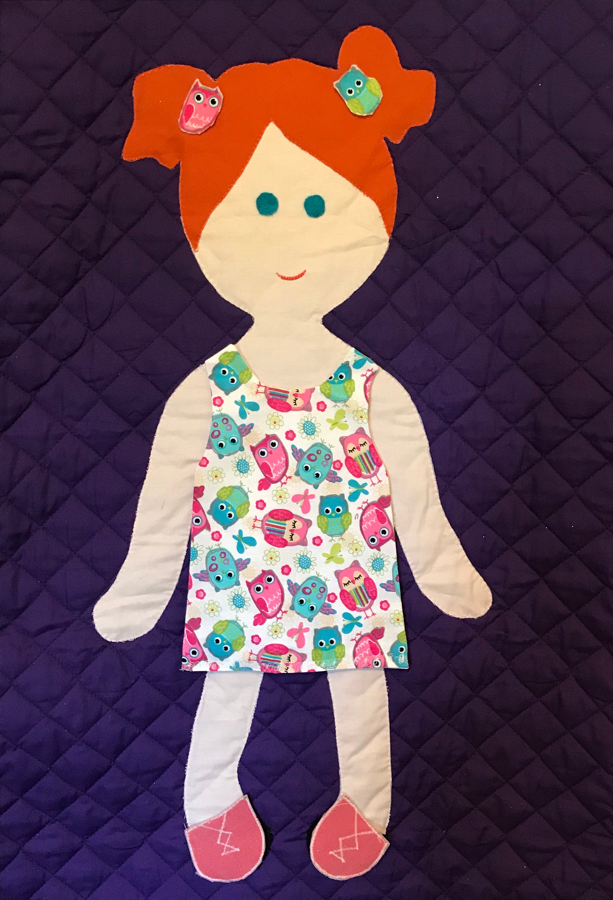 Red Headed Paper Doll Quilt - Etsy