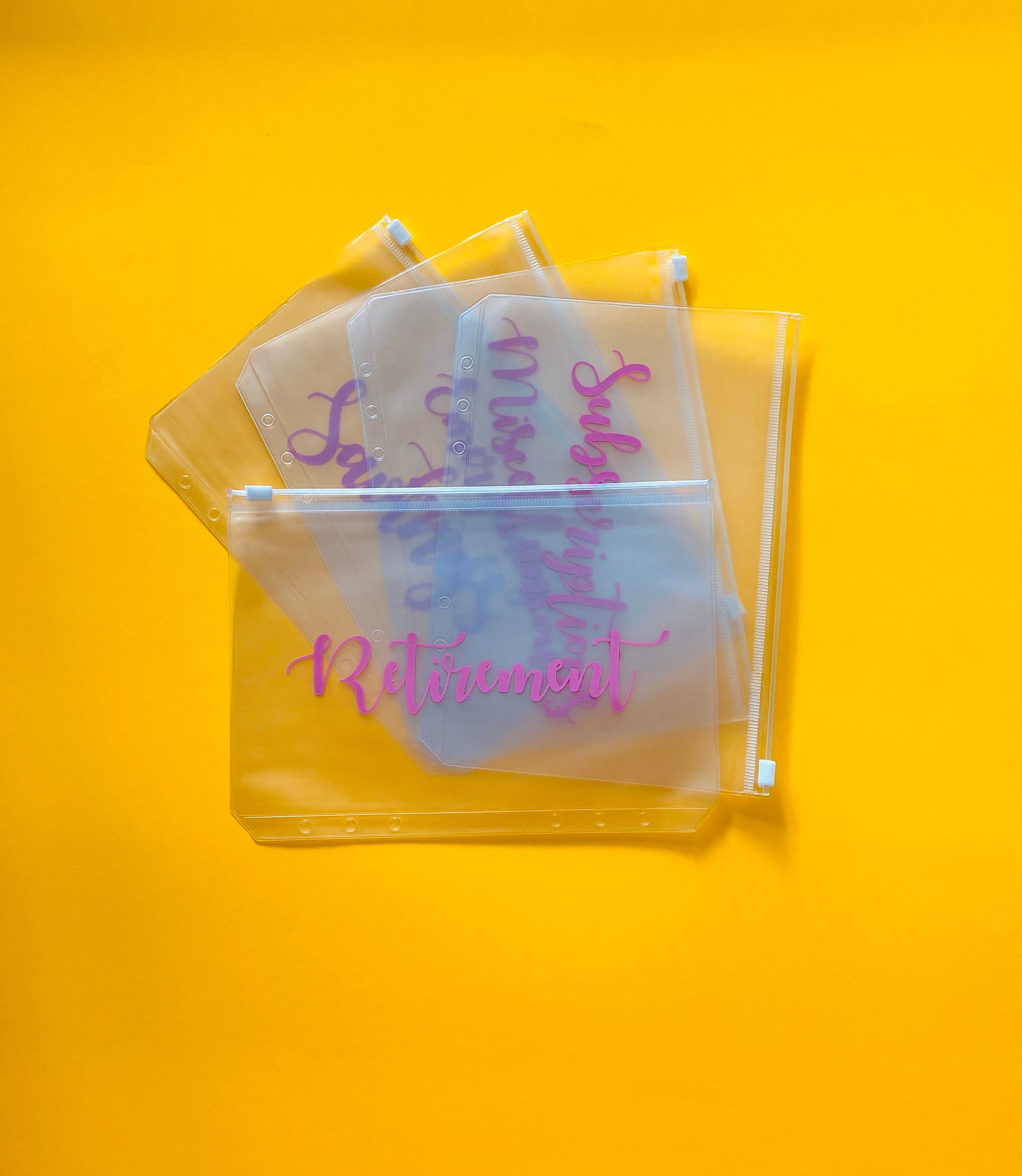 1 Individual A5 Zip Pouch Only Cash Budgeting Zip Pouches Etsy