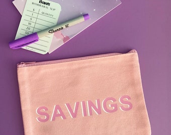 Store your cash envelopes with this Cash Envelope Pouch - Zippered Pouch - Budget Pouch | Financial Planner | Pouches & Coin Purses