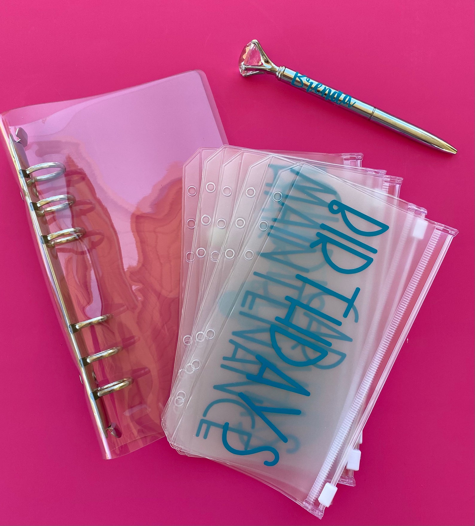 A6 PVC Binder With Zip Pouches Soft Plastic Binder Budget Etsy India