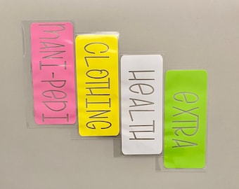 Lemonade ThemeClear Laminated Budget Cash Envelopes set of 4 Personalized | 6 Ring/7 Disc Hole Punch Envelope System |Budgeting Envelopes-A6