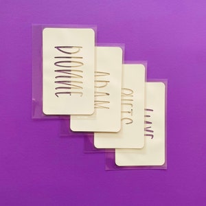 A7 Mini  Clear Laminated Cash Envelopes SET of 4 | Budget Envelopes | Sinking Funds Envelopes | Not Zippered | Cash Envelope System