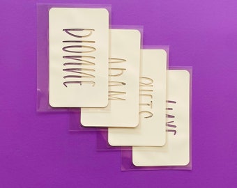 A7 Mini  Clear Laminated Cash Envelopes SET of 4 | Budget Envelopes | Sinking Funds Envelopes | Not Zippered | Cash Envelope System