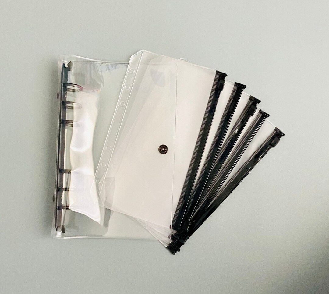 A6 Black Rings Binder Soft Plastic Binder A6personal Etsy