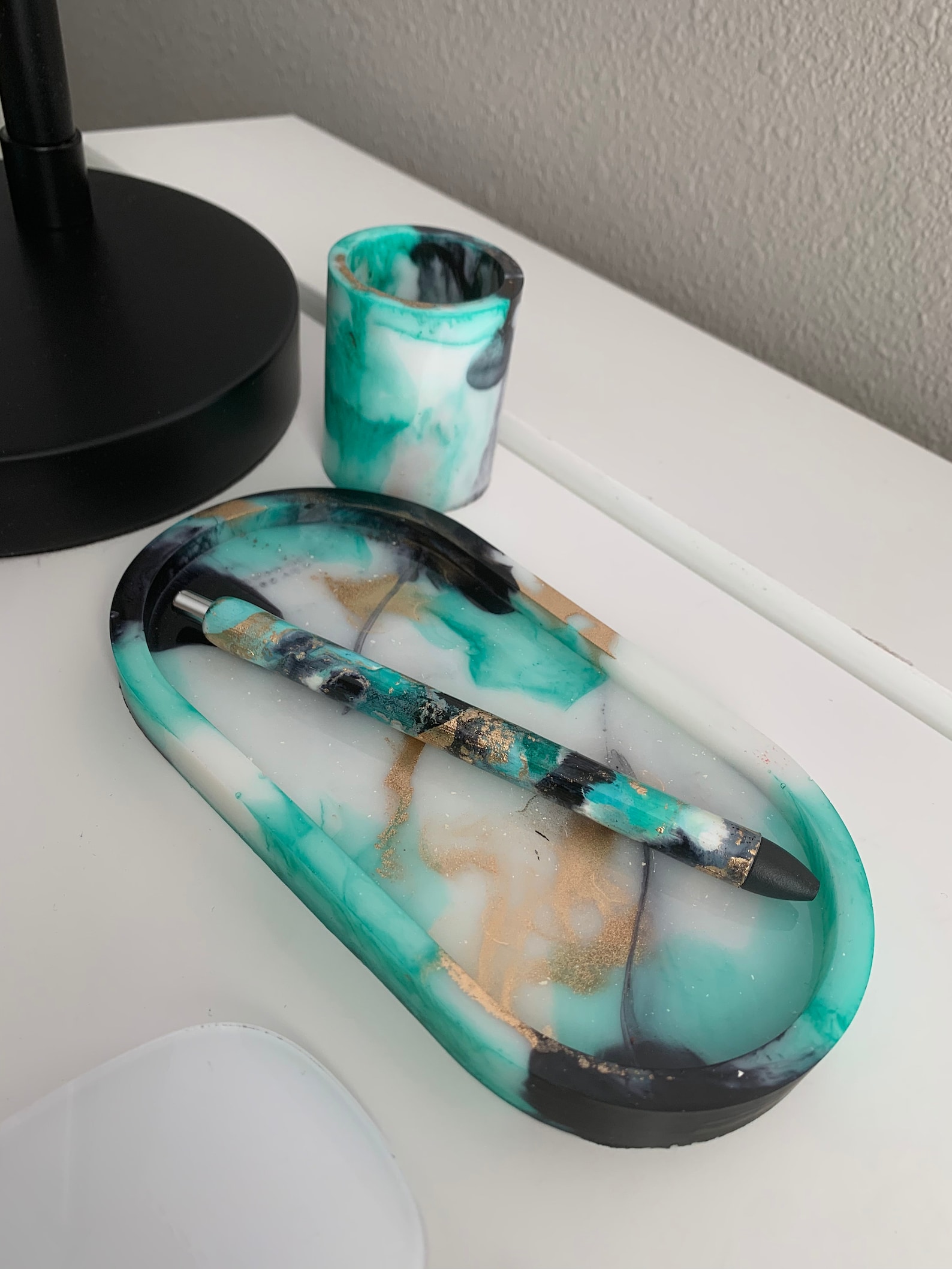 Desk decor Office decor trinket tray customized gifts Etsy