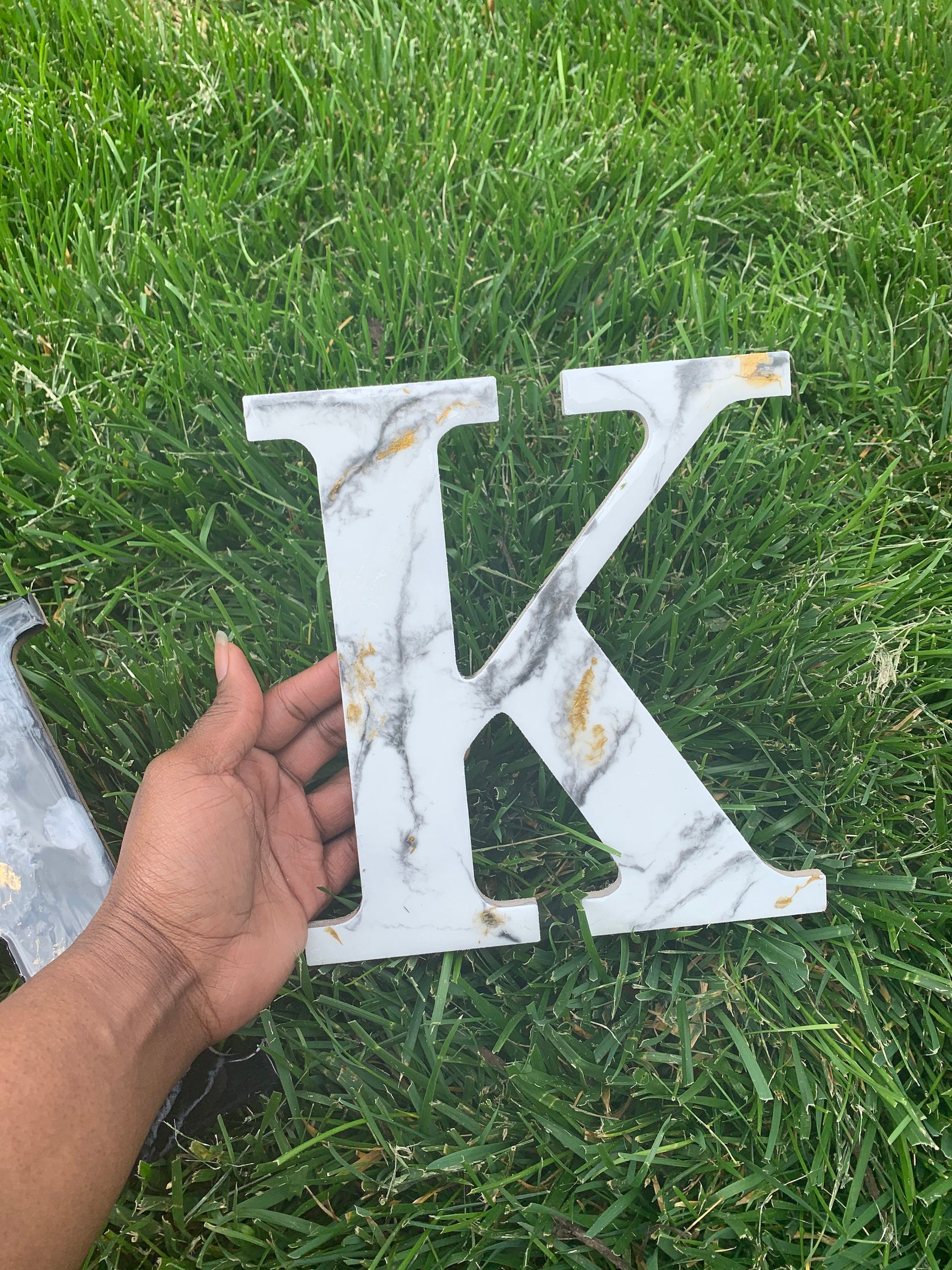 White Marble Wall Letter Marble Letters Wall Decor Home Etsy