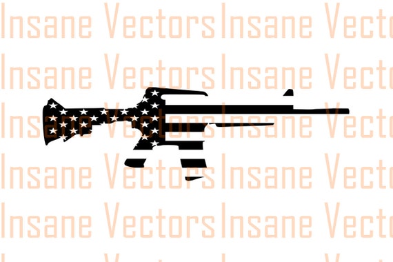 Download American Flag Rifle Silhouette Clip Art Image Rifle Vector ...