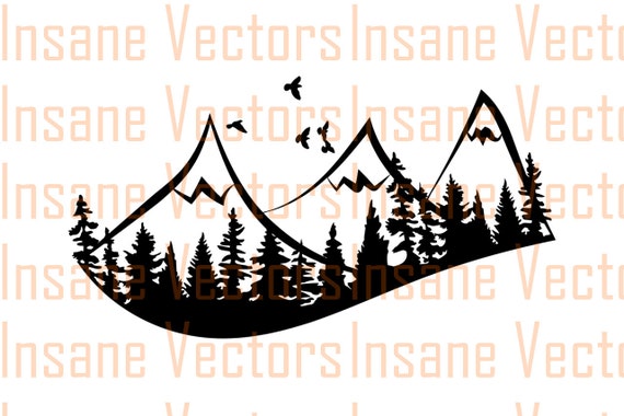 Free Free 102 Mountain Tree Line Svg SVG PNG EPS DXF File