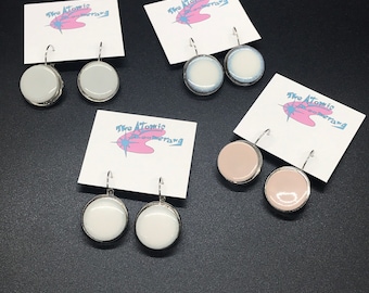 Ceramic Tile Dangle Earrings