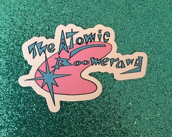 The Atomic Boomerang Logo Magnet
