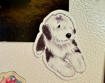 Old English Sheepdog Magnet