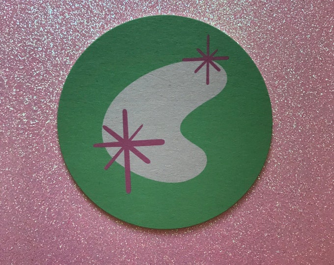 Green Boomerang Coaster