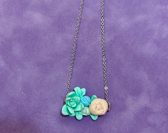 Succulent necklace