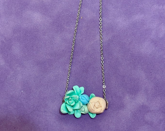 Succulent necklace
