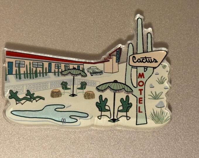 Cactus Motel Magnet