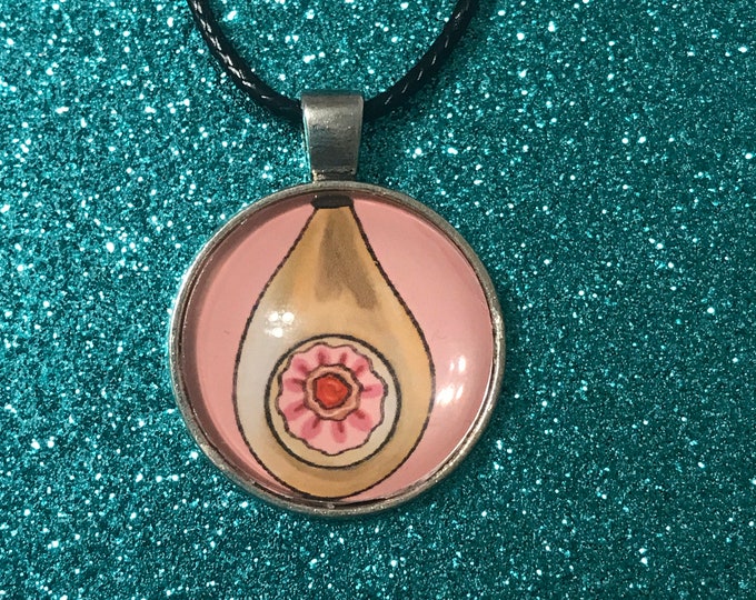 Shiny Brite Glass Dome Necklace