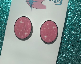 Pink Starburst Earrings