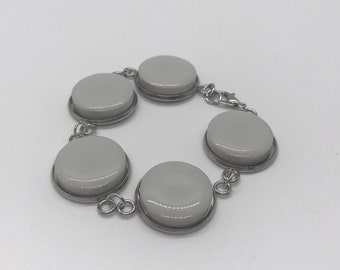 Gray Tile Bracelet