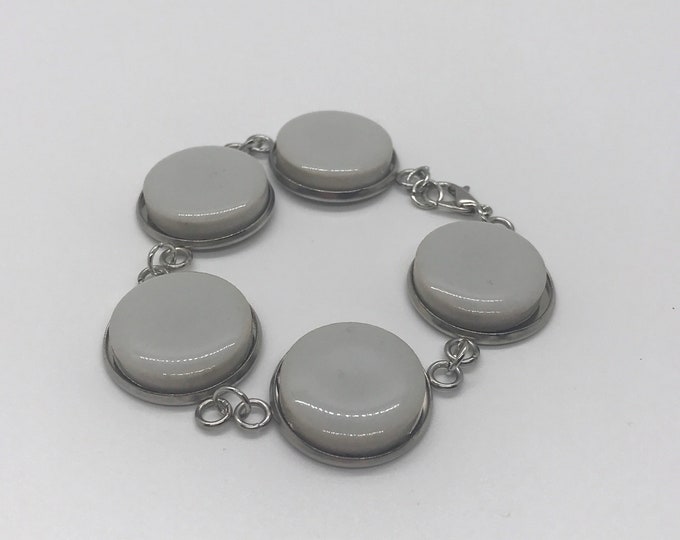 Gray Tile Bracelet
