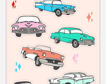Classic Car Stickers