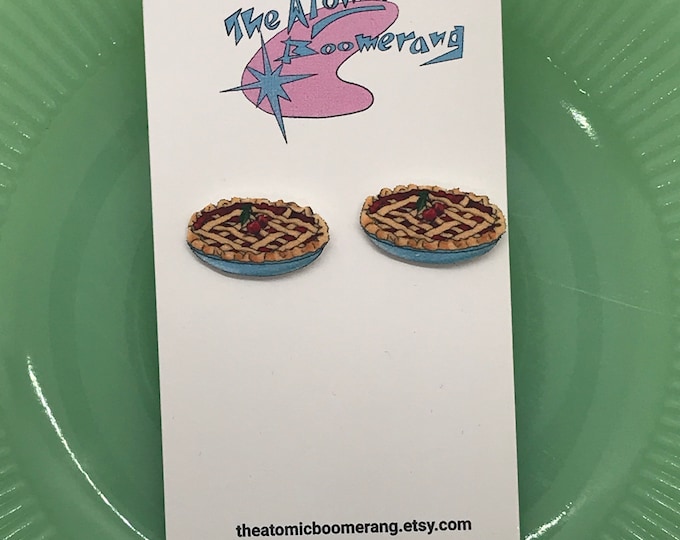 Cherry Pie Earrings Sterling Silver