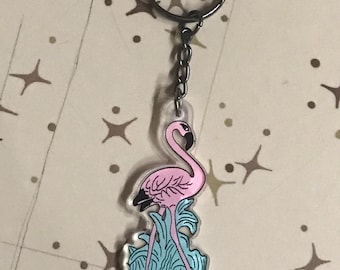 Flamingo keychain
