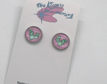 Glass Cactus Earrings