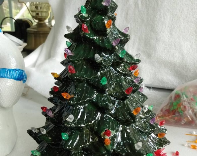 Lighted Ceramic Christmas Tree Etsy