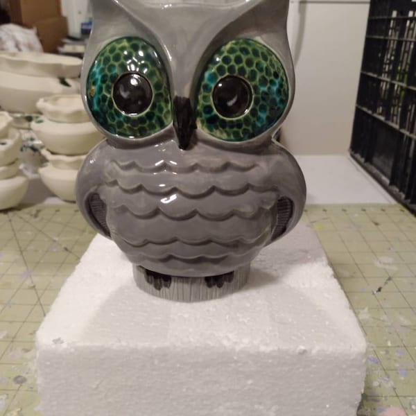 Ceramic Owl Bank