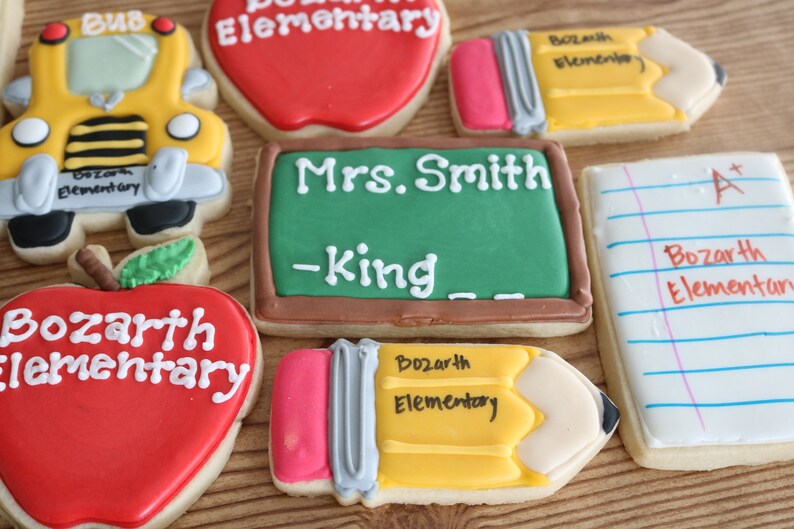 School Sugar Cookies Etsy