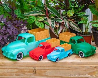 Vintage Pickup Truck Planter 3D Printed