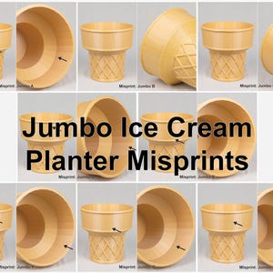 Jumbo Eistüte Pflanzer Fehldrucke (A-H)
