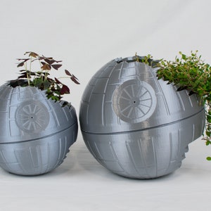 Death Star Inspired Planter 3D Printed