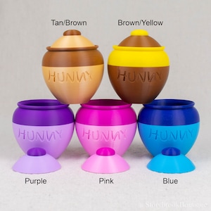 Mini Decorative Hunny Jar with Lid 3D Printed