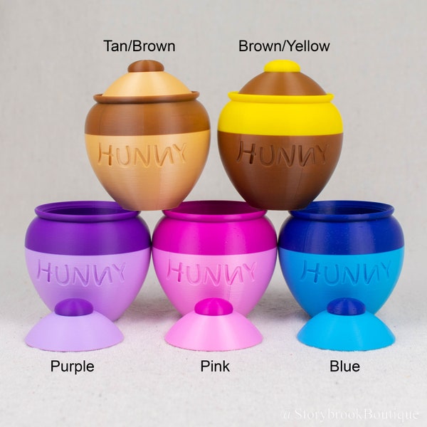 Mini Decorative Hunny Jar with Lid 3D Printed