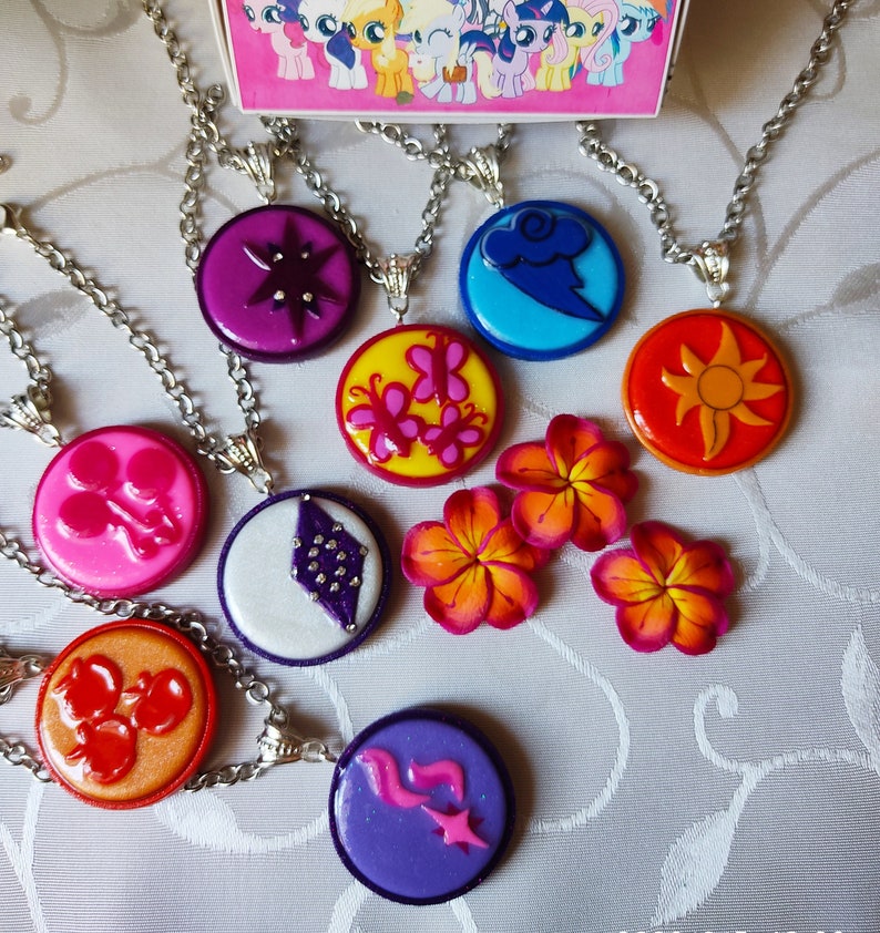 My Little Pony 8 types Necklace Equestria Girls Geodes gift | Etsy