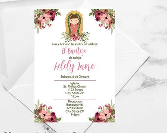 invitations de bautizo etsy
