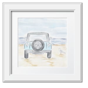 Beach Cruiser Nantucket Aquarell Kunstdruck|Küste|Strandhaus|Home Print|Ferienhaus|Nantucket|ACK|Wandkunst|Cape Cod|Sommer
