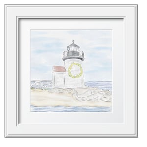 Brant Point Leuchtturm Narzissenfest Nantucket Aquarell Kunstdruck|Küste|Strand|Zuhause|ACK|Wandkunst|Sommer|Nantucket Poster|Wandbehang