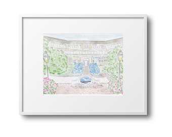 Chatham Bars Inn Cape Cod Watercolor Art Print|Cape Cod Art|Poster|Painting|Decor|Cape and Islands|Chatham, MA| Cape Cod Gift