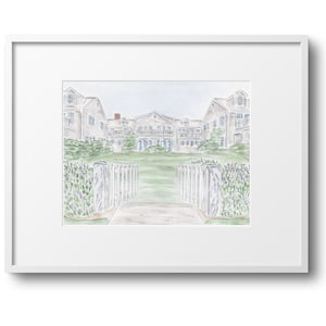 Weißer Elefant Nantucket Island Aquarell Kunstdruck|Küste|Strand|Zuhause|ACK|Wandkunst|Sommer|Nantucket Poster|Wandbehang