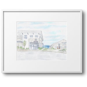 Pelham House Dennisport Front View Impression d'art de Cape Cod|Art de Cape Cod|Poster|Painting|Decor|Le Cap et les îles|MA| Cadeau Cape Cod|Carte|Peinture|