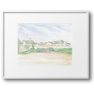 Winslow Estate Orleans AquarellKunstDruck| Cape Cod Art| Poster| Malerei| Dekor| Cape und Inseln| MA| Cape Cod Geschenk| Landkarte| Hochzeit| Cape Cod Braut
