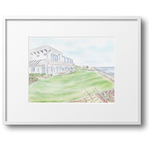 Pelham House Dennisport Cape Cod Stampa artistica/Cape Cod Arte/Poster/Pittura/Decorazione/Cape and Islands/MA/ Cape Cod Regalo/Mappa/Pittura/Cape Cod Regali