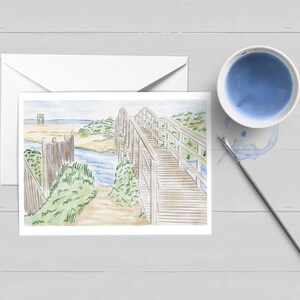 Ridgevale Beach Bridge Cape Cod Carte de vœux|Cape Cod|Chatham, MA|Papeterie|Ensemble de cartes en boîte|Carte unique|Cadeau|Cape&Islands|Vierge|Remarque
