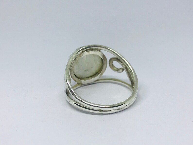 NATURAL RAINBOW MOONSTONE handmade ring gifts for her