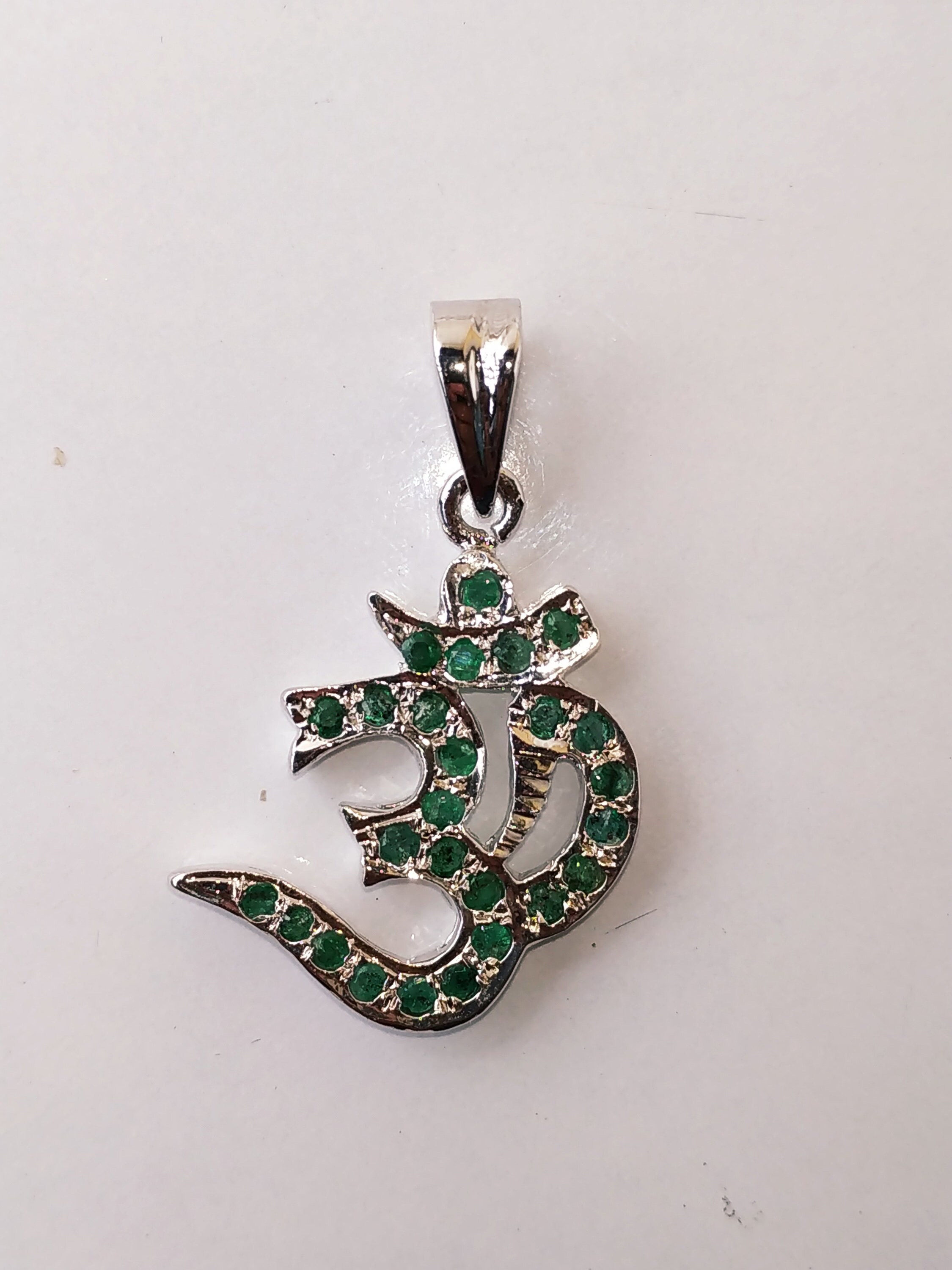 Silver Om Pendant - Etsy Australia